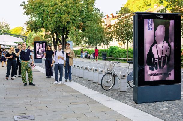 Avtorji plakatov na razstavi Proglas v gibanju (ALUO, FF, Evroplakat in Mladina), Breg, ob Ljubljanici, LJ