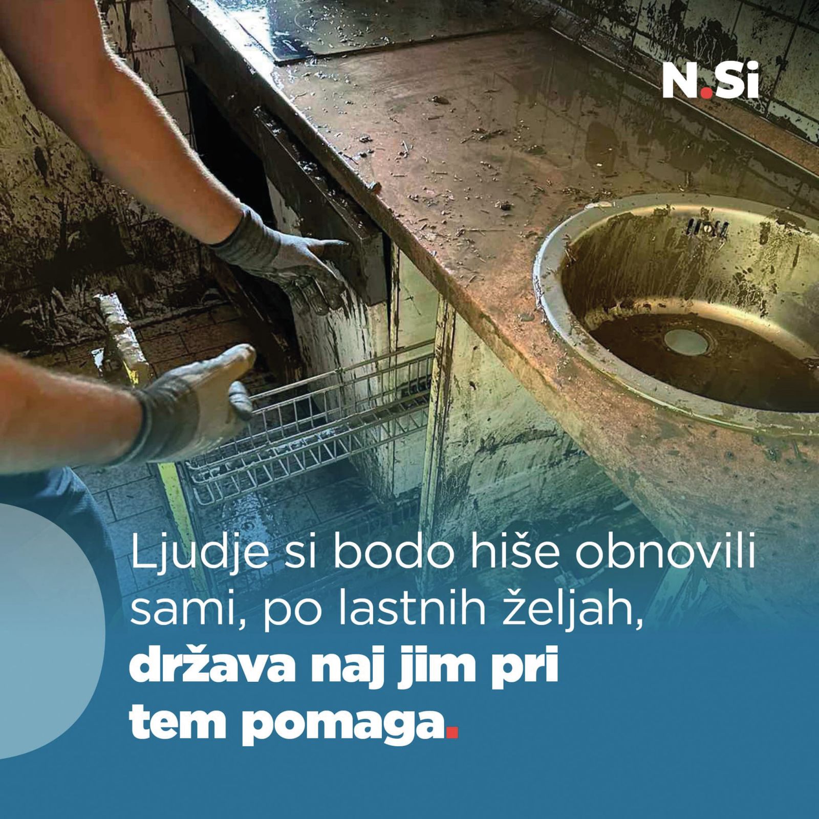 Nova Slovenija bi rada, da prizadeti dobijo finančno pomoč in si z njo sami, »brez centralne gradnje novih naselij« zgradijo nova prebivališča. Takšna ideja je izrazito neoliberalna, pa tudi neuresničljiva.