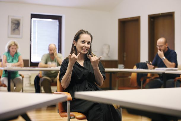 Govorica rok ni mednarodno poenoten jezik, saj vsak narod razvije svoj znakovni jezik. Slovenskega od leta 1979 razvijajo strokovnjaki z Inštituta za znakovni jezik, ki so doslej razvili okoli 25.000 kretenj. Leta 2021 je bil znakovni jezik v ustavo zapisan kot uraden nacionalni jezik.