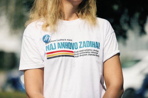Zbiranje podpisov za akcijo »Naj Anhovo zadiha« v Kranju
