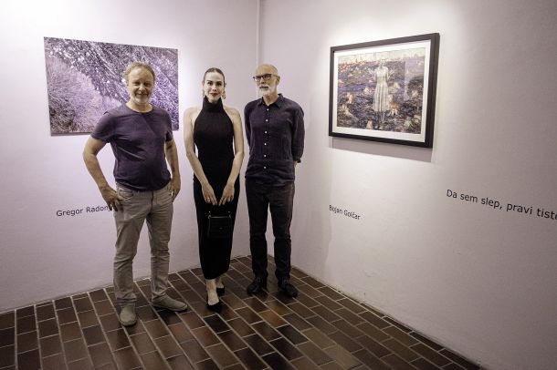 Gregor Radonjič in Bojan Golčar: Da sem slep, pravi tisto, kar vidim; avtorja in Sara Nuša Golob Grabner, Galerija Stolp, MB