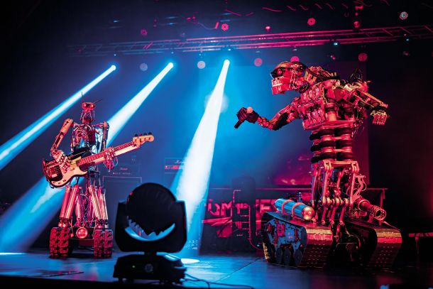 Compressorhead; Festival novomedijske kulture Speculum Artium, Delavski dom Trbovlje