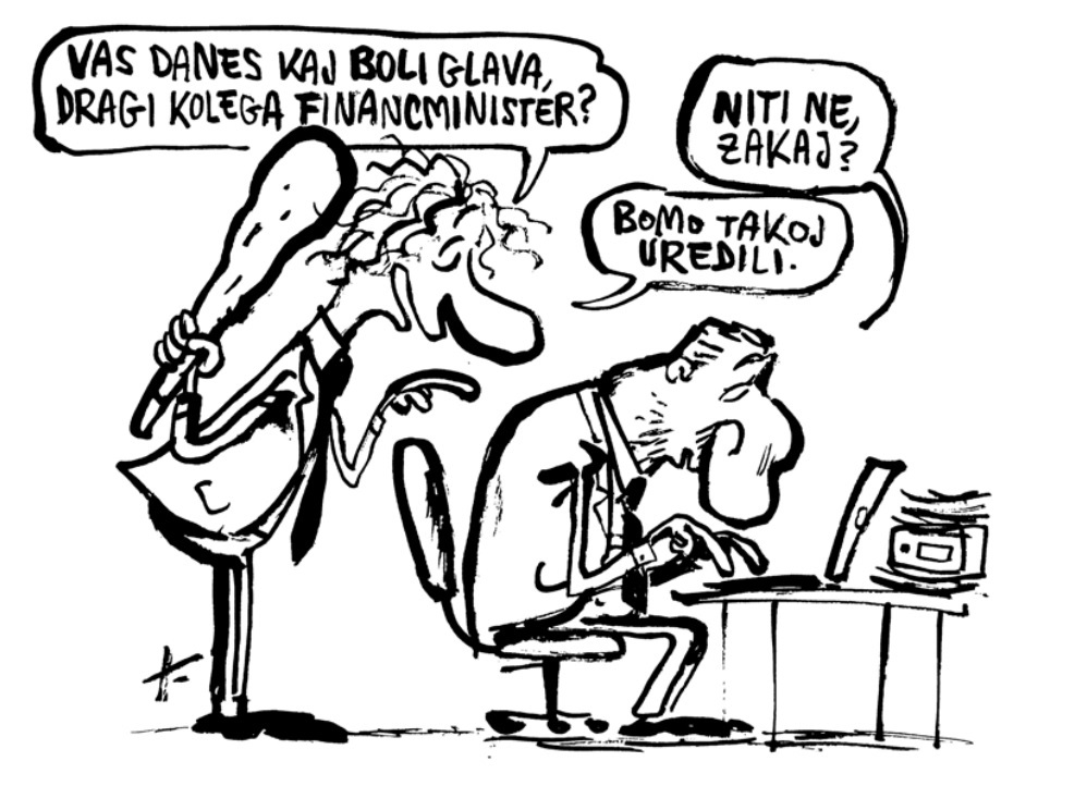 Golob / »Finančnega ministra mora vedno boleti glava«
