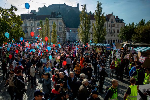 Shod v središču Ljubljane