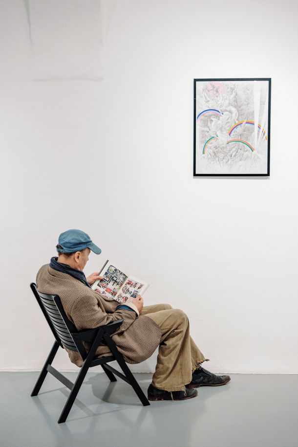 Winshluss: Afne in roboti; festival stripa Tinta 2023, Galerija Equrna, LJ 