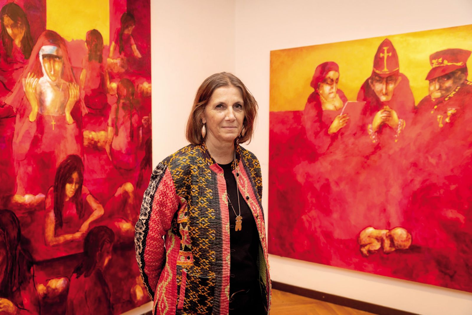 Ejti Štih: Rdeče in zlato, Jakčev dom Dolenjskega muzeja, NM | Boštjan Pucelj