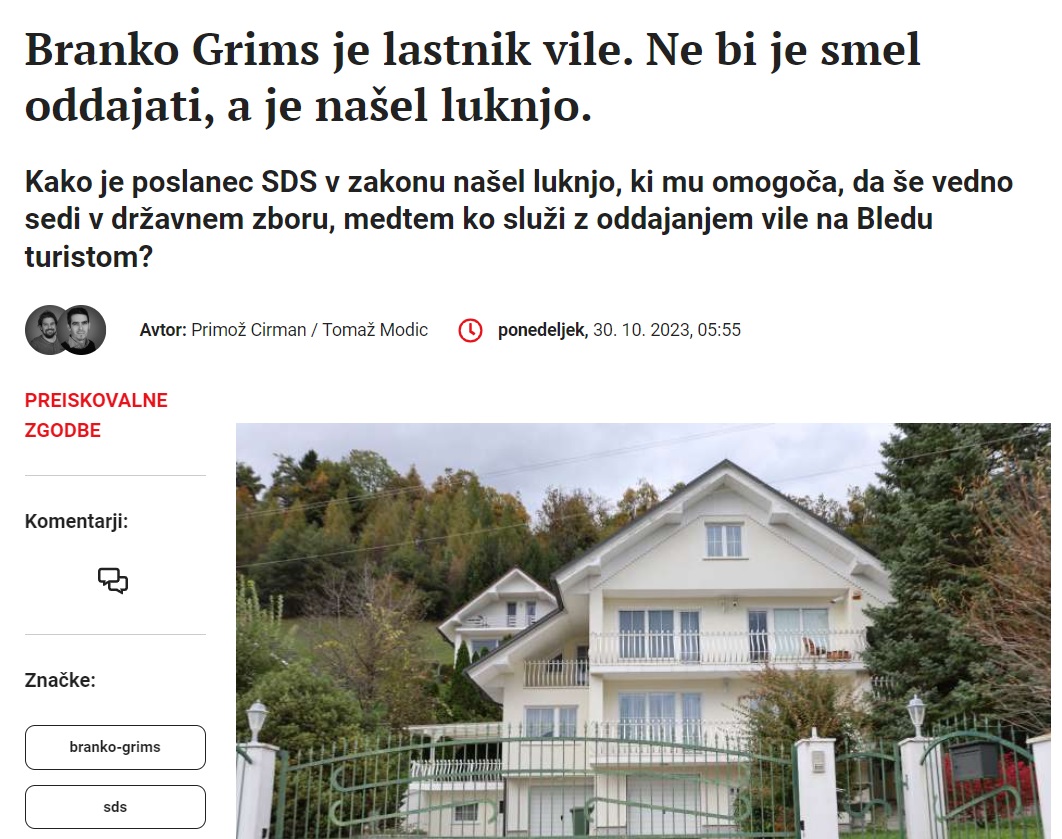 Naslov članka na spletnem portalu Necenzurirano