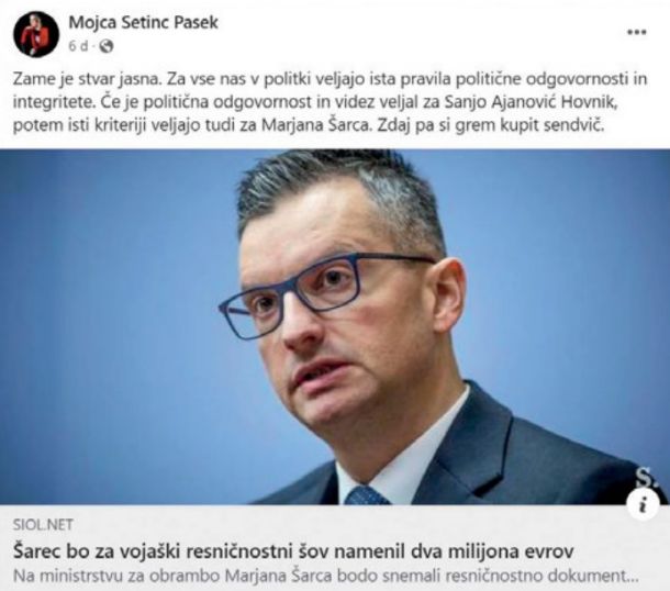 Ne zgodi se velikokrat, da poslanci koalicije javno in tako neposredno kritizirajo svojega ministra. Marjan Šarec je namreč član stranke Gibanje Svoboda. 