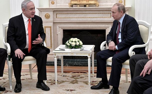 Benjamin Netanjahu in Vladimir Putin