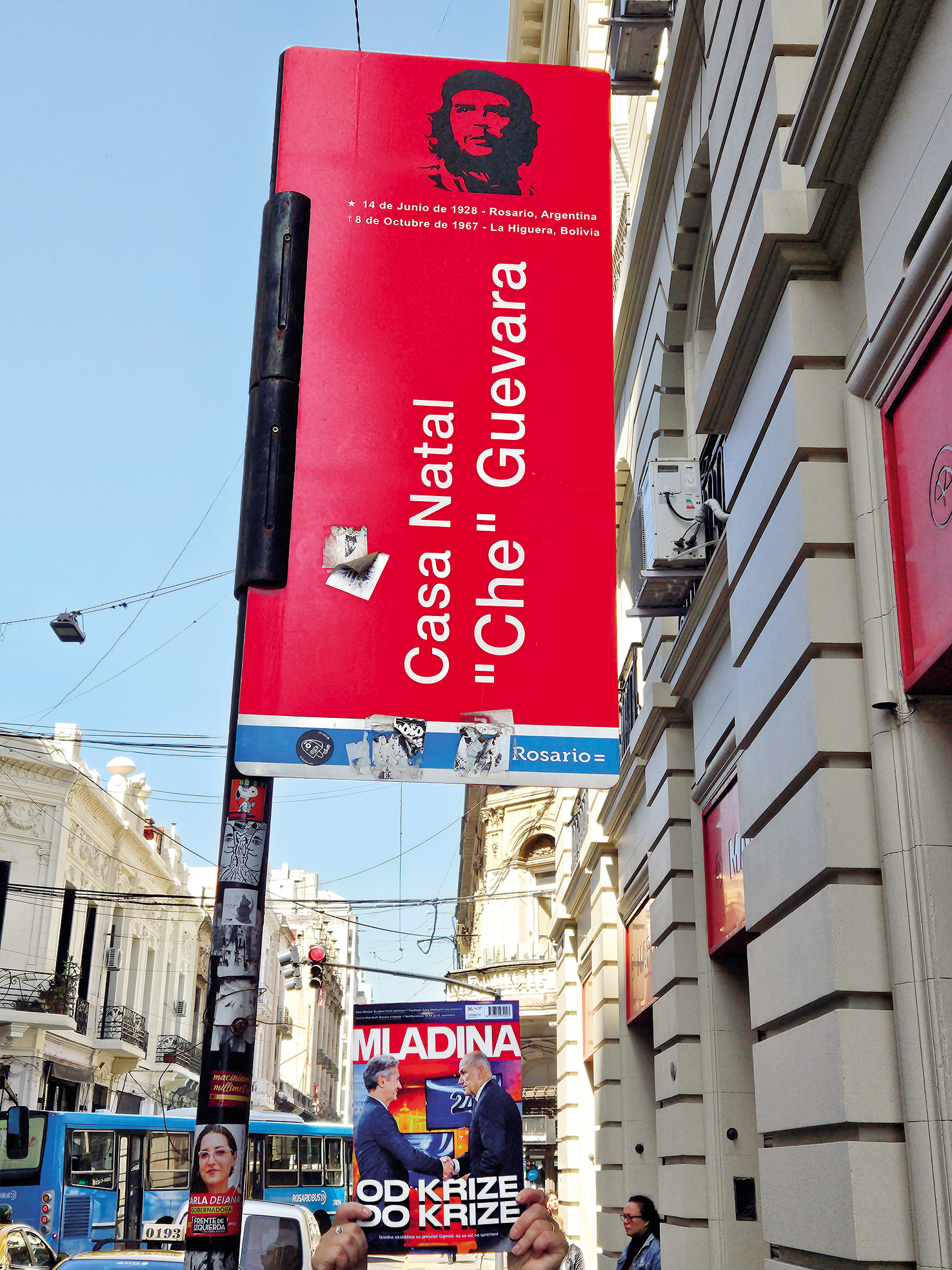 Pred rojstno hišo Che Guevare, Rosario, Argentina | Mario
