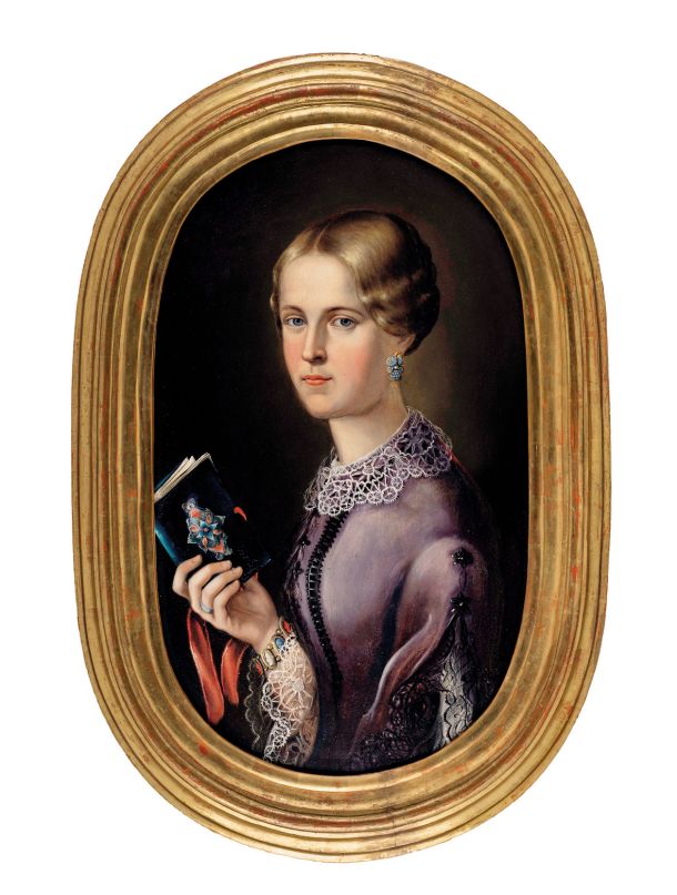 Henrika Langus (1836–1876): Josipina Turnograjska (pred 1853, olje na lepenki), Mestni muzej Ljubljana