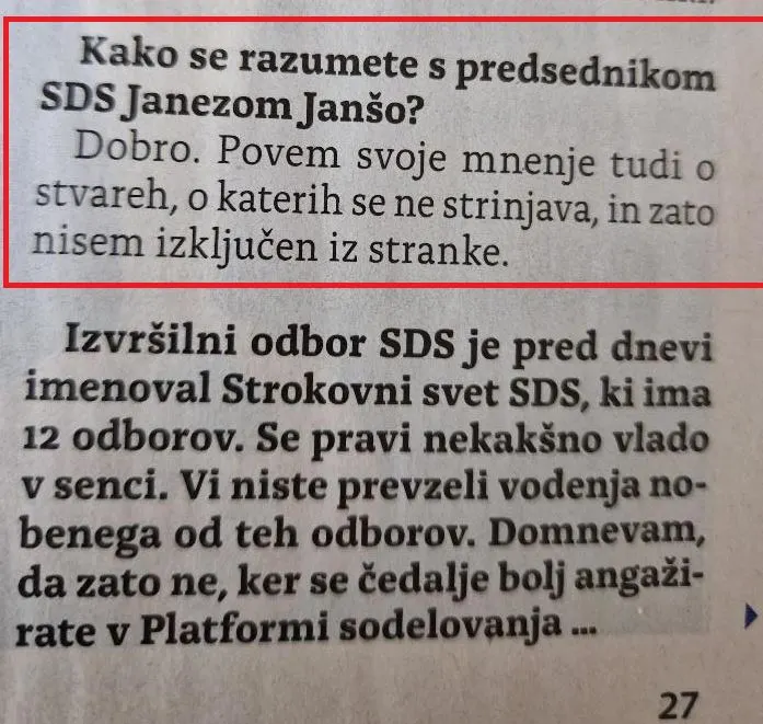 Anže Logar v intervjuju za Demokracijo: lahko govori z Janšo in ni izključen
