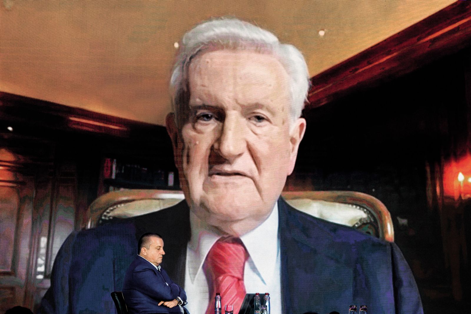 Ivica Todorić, ex Agrokor, in moderator Joc Pečečnik, ex Plečnikov stadion, med pogovorom na Festivalu podjetništva na Brdu | Luka Dakskobler