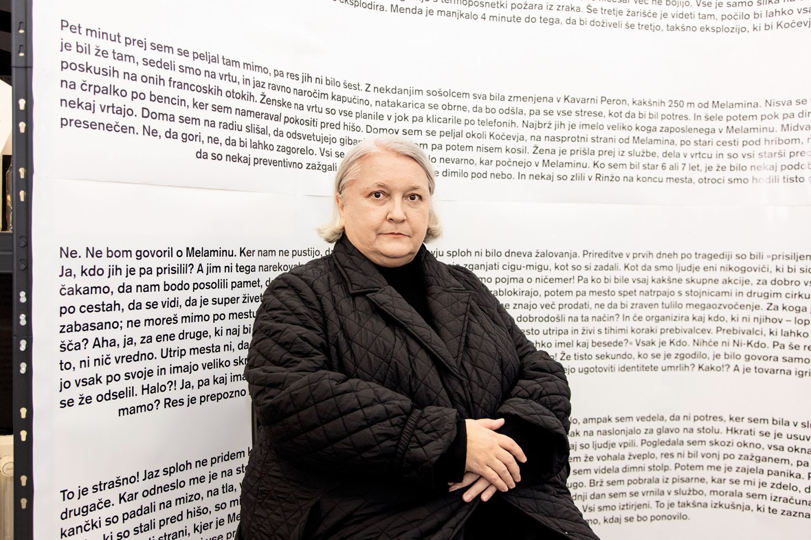 Lela B. Njatin: Mestni vrh. Fiksiranje točke III; GalerijaGallery, Spomeniškovarstveni center – galerija, LJ | Sara Rman
