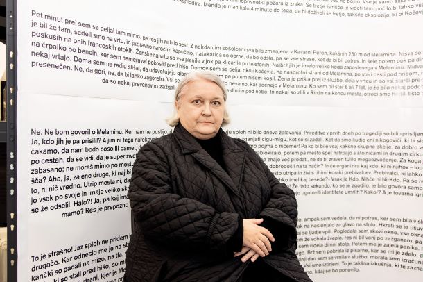Lela B. Njatin: Mestni vrh. Fiksiranje točke III; GalerijaGallery, Spomeniškovarstveni center – galerija, LJ