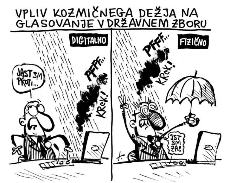 »Kozmični dež je dokazano povzročil sistemsko napako v glasovanju«