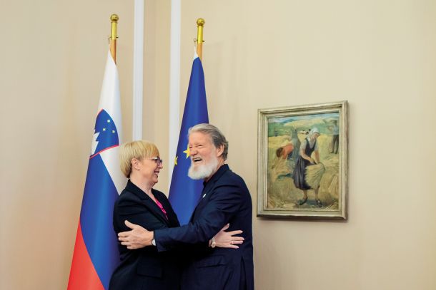 Predsednica in misijonar Pedro Opeka 