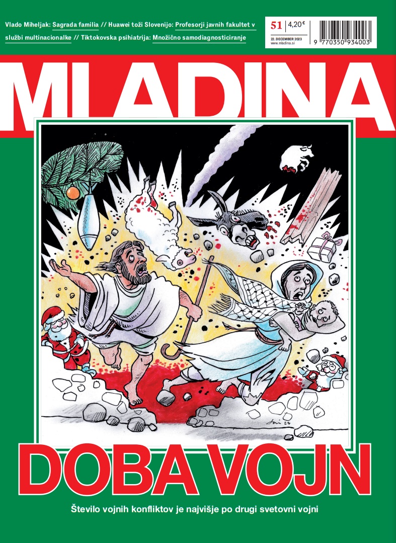 Naslovnica nove Mladine / DOBA VOJN