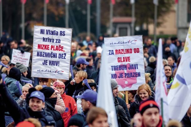 Protest delavcev javnega sektorja
