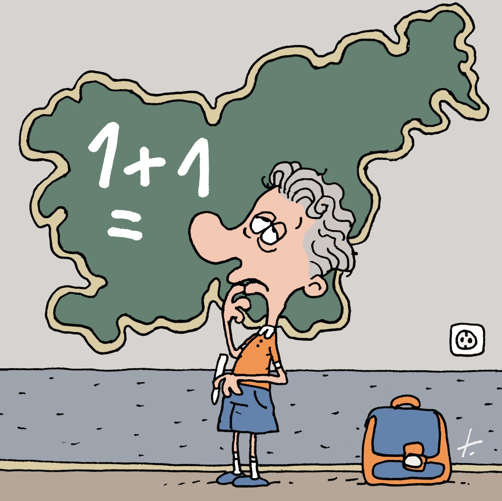 Komentar / Golob na šolanju