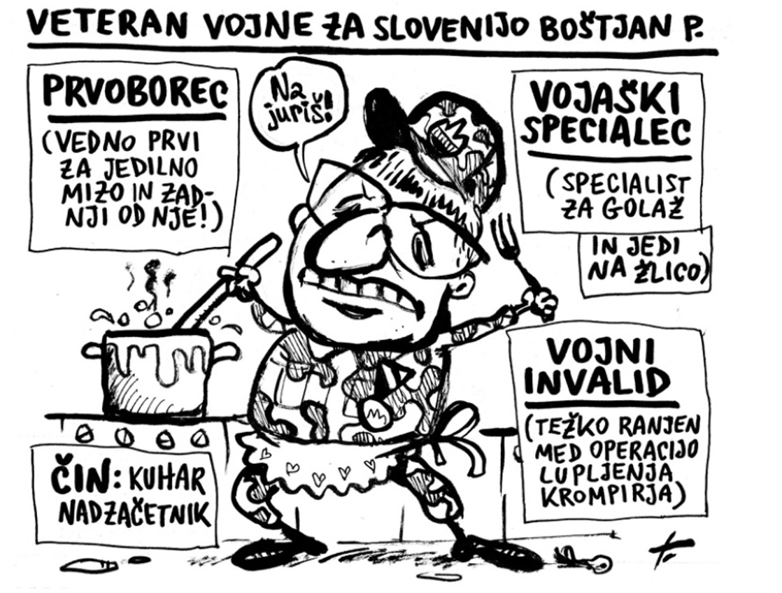 »Bil sem v uniformi Teritorialne obrambe s kuhalnico v roki«