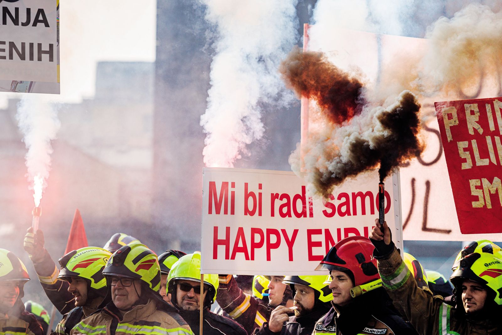 Protest gasilcev | Luka Dakskobler