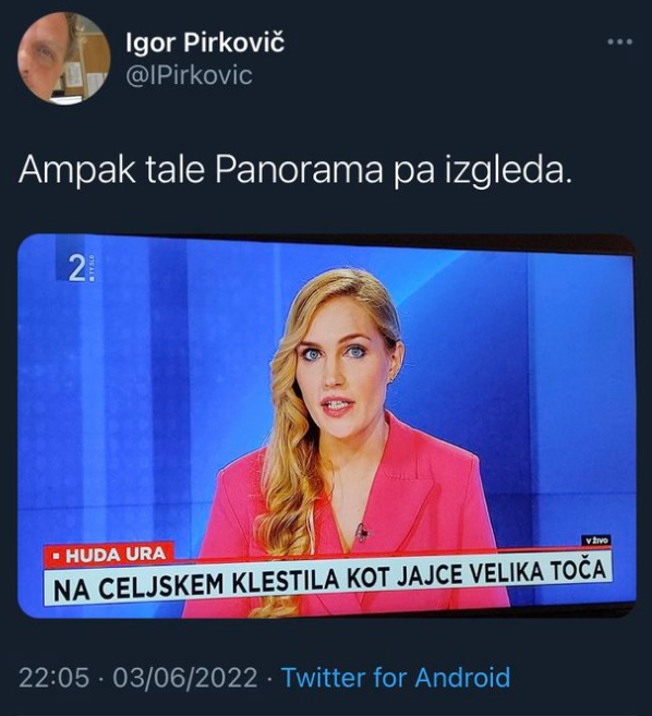 Seksističen pogled na Panoramo