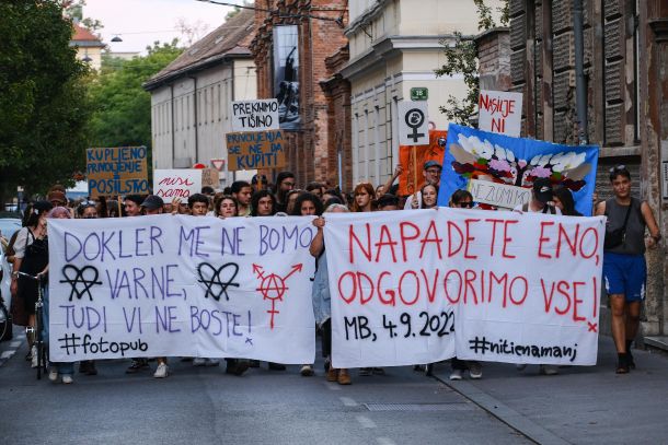 Lanski protest za pravice žensk v Ljubljani
