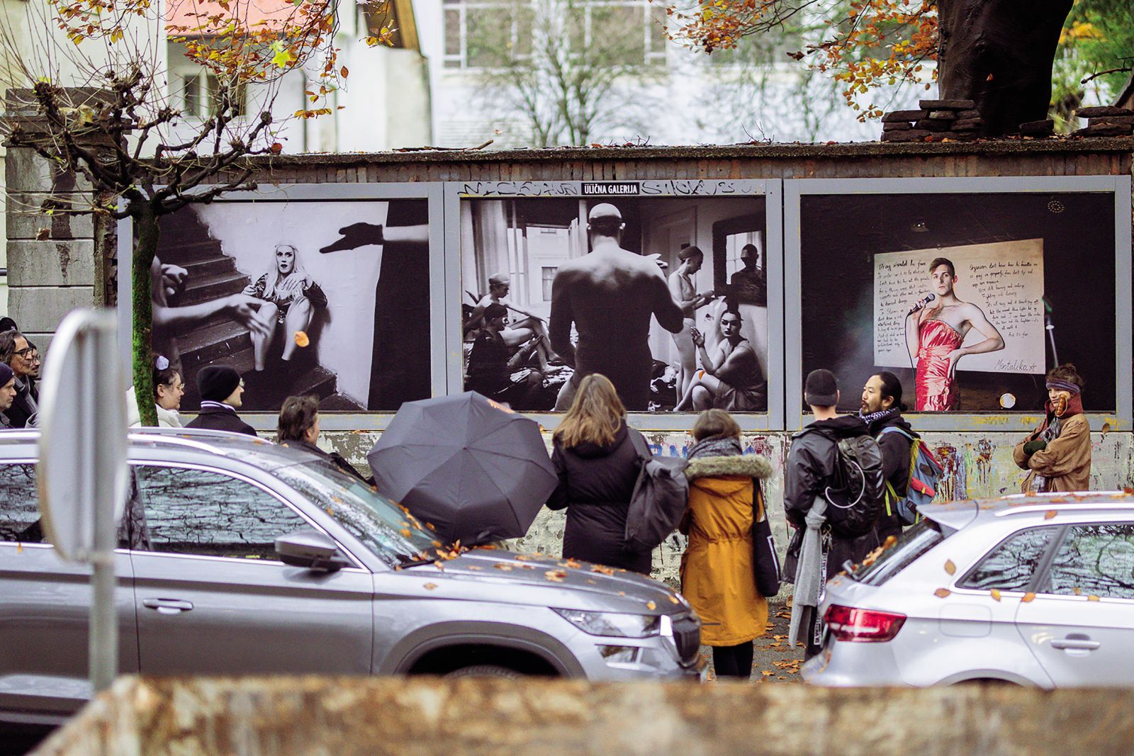 Simon Chang: Kraljice preoblek, Ulična galerija TAM-TAM na Vegovi, LJ | Tadej Kreft