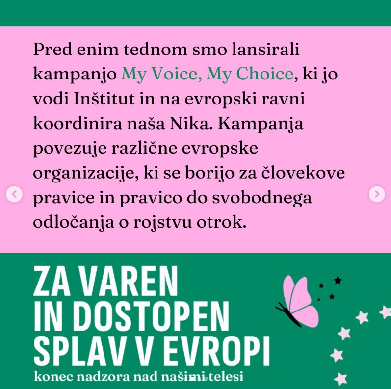 Instagram / Inštitut 8. marec