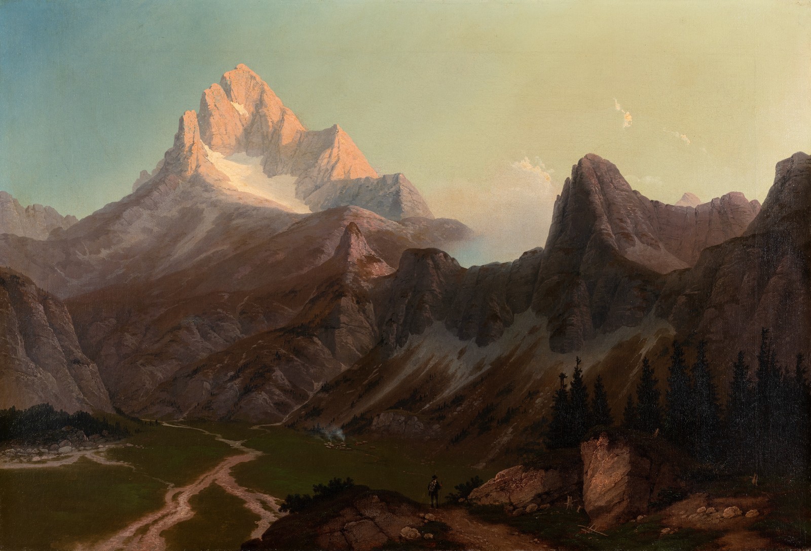 Marko Pernhart (1824‒1871, Velo Polje s Triglavom