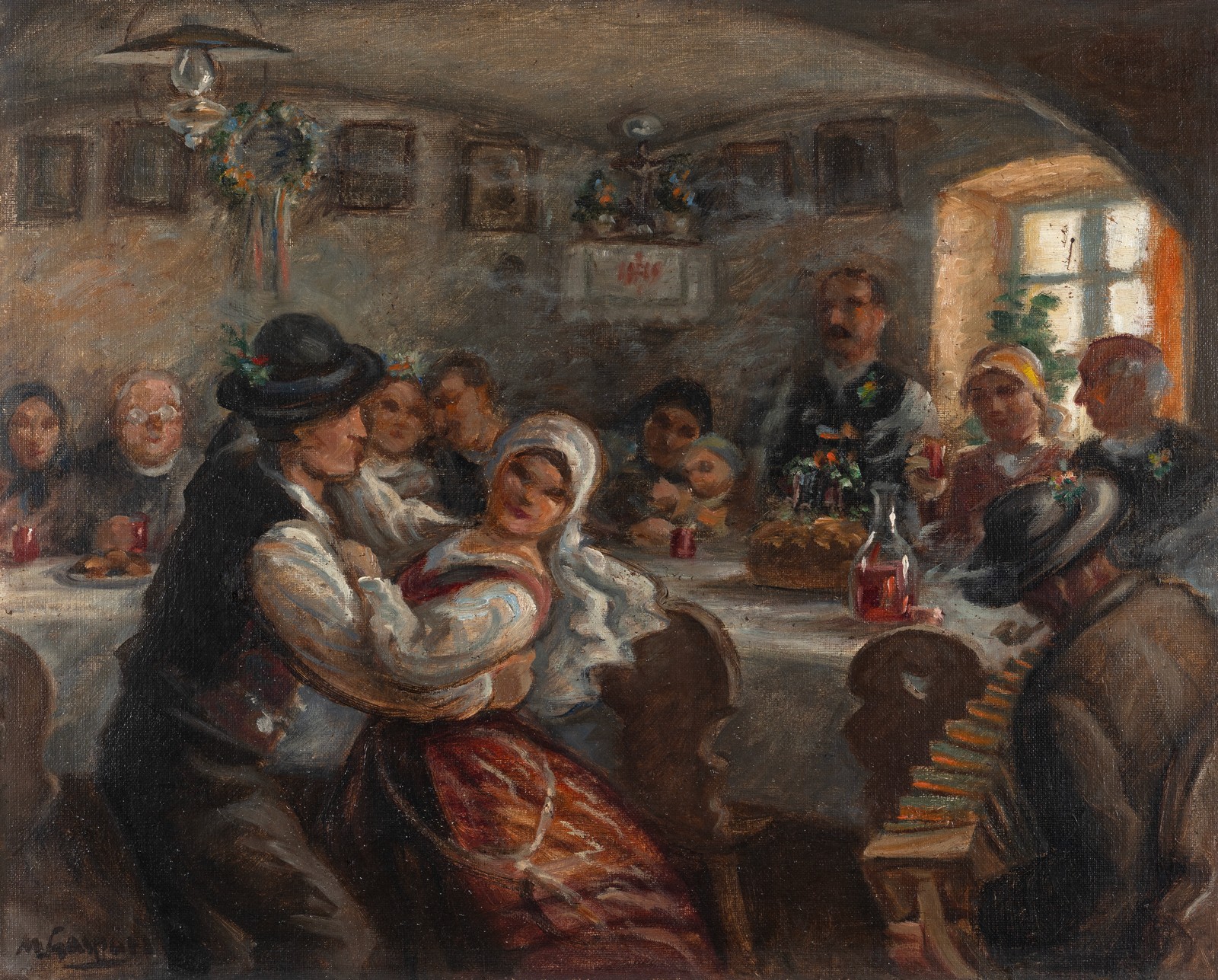 Maksim Gaspari (1883‒1980), Ples na svatbi, (1946) | Umetniška zbirka Kroples