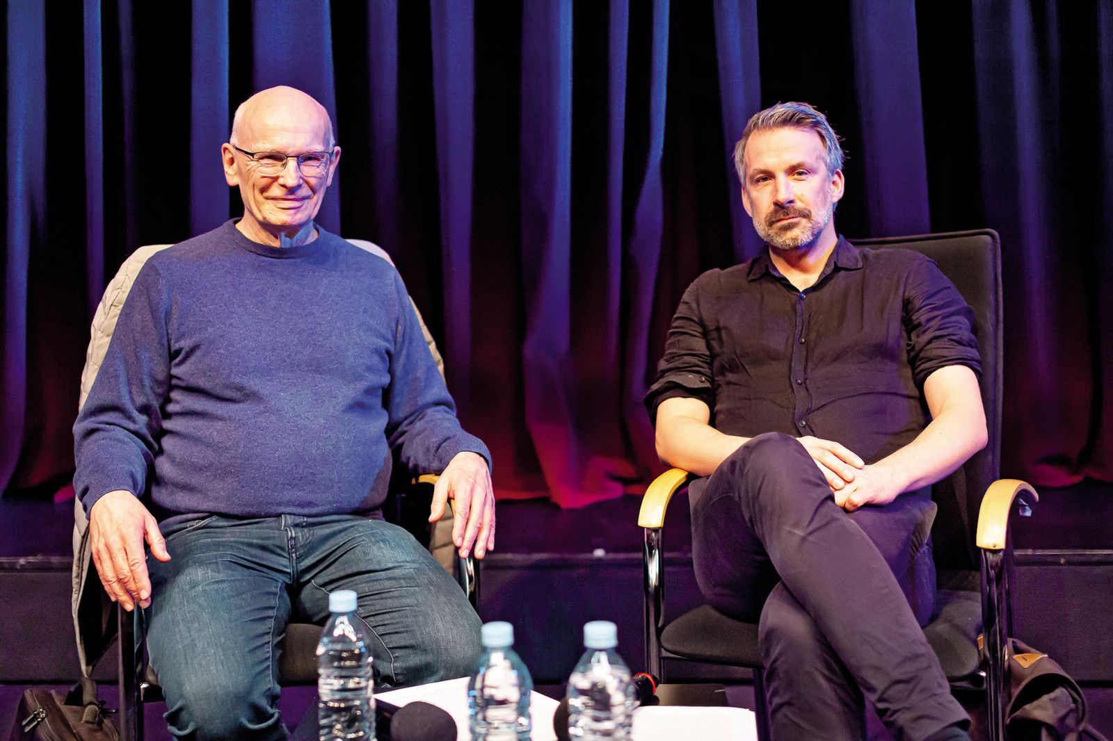 Sivo na sivem: dr. Mladen Dolar in dr. Frank Ruda; Cikel predavanj velikih imen filozofije; Cankarjev dom, LJ | Kristina Bursać