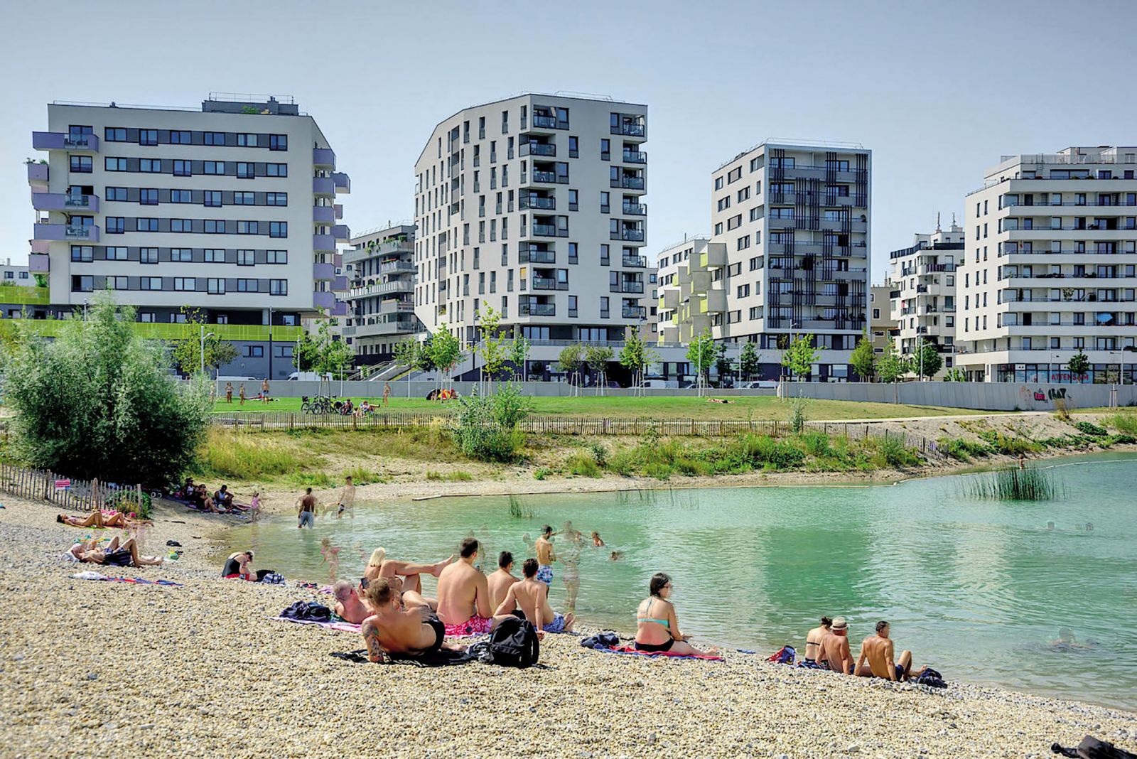 Dunajsko mesto v malem soseska Seestadt