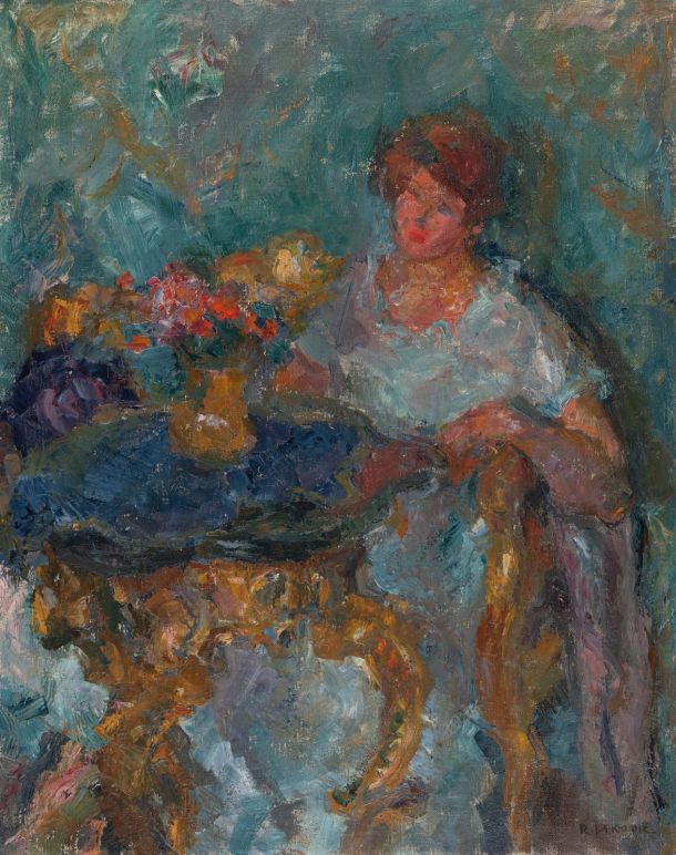Rihard Jakopič (1867‒1943), V modri sobi, (1922)

