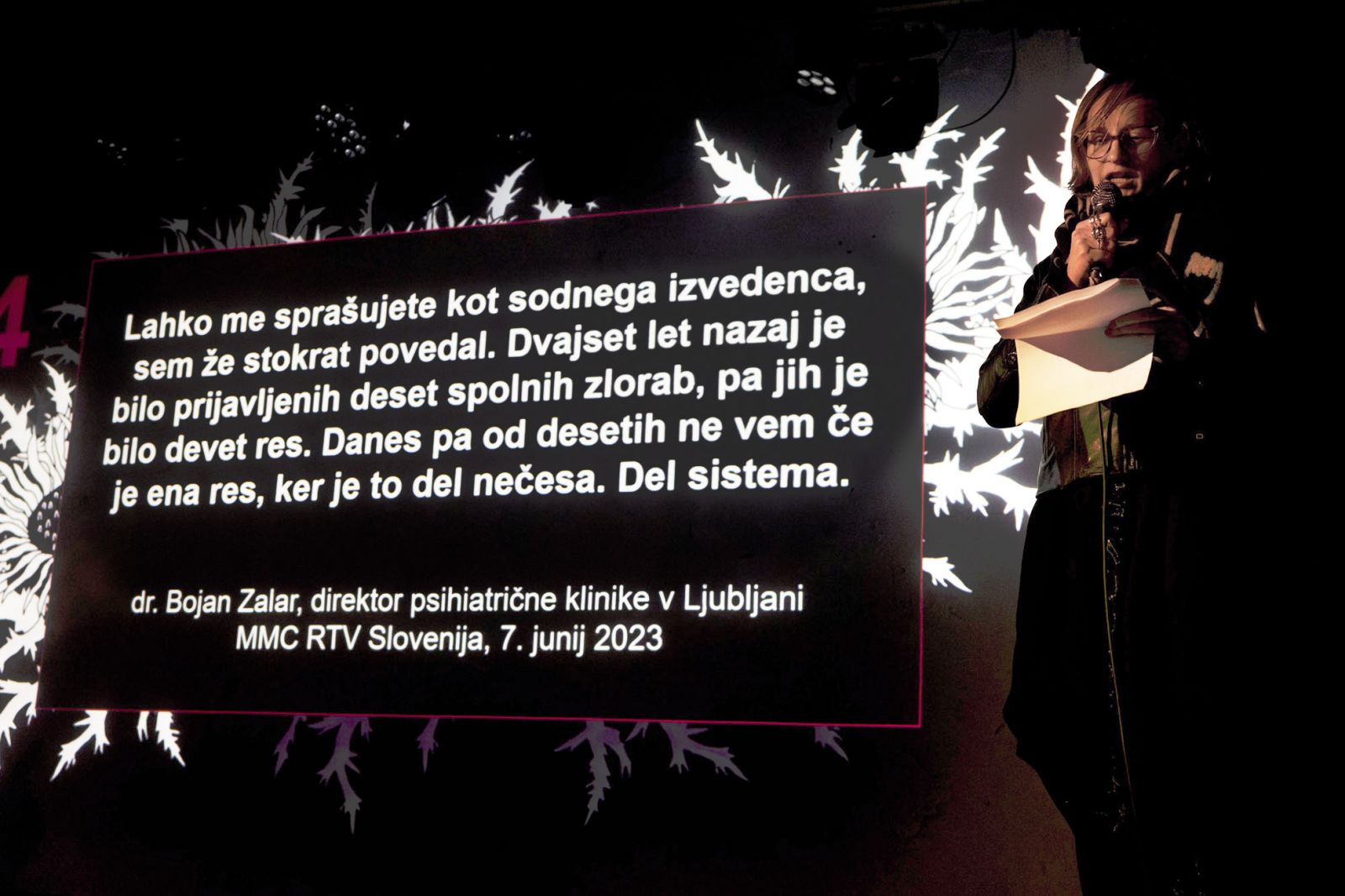 25. Festival Rdeče zore, Klub Gromka, LJ: Razglasitev antinagrade bodeča neža | Nada Žgank