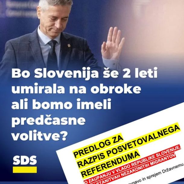 Apel k predčasnim volitvam skozi predloge za referendum