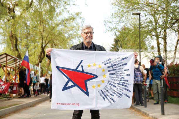 Walter Baier na Poti ob žici 6. maja lani v Ljubljani