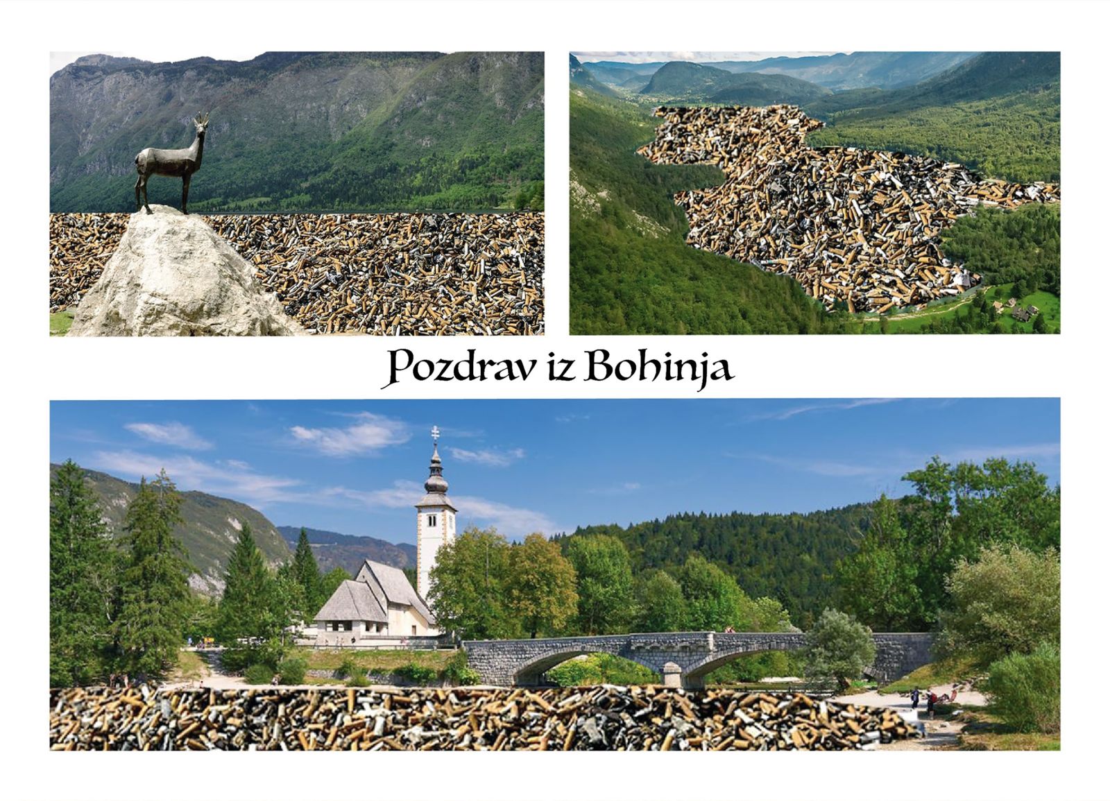 Vsako leto v naravi konča toliko cigaretnih ogorkov, da bi z njimi lahko prekrili Bohinjsko jezero in ga zapolnili do globine dveh metrov.