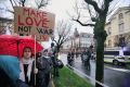 Protest proti slovenskemu članstvu v Natu 