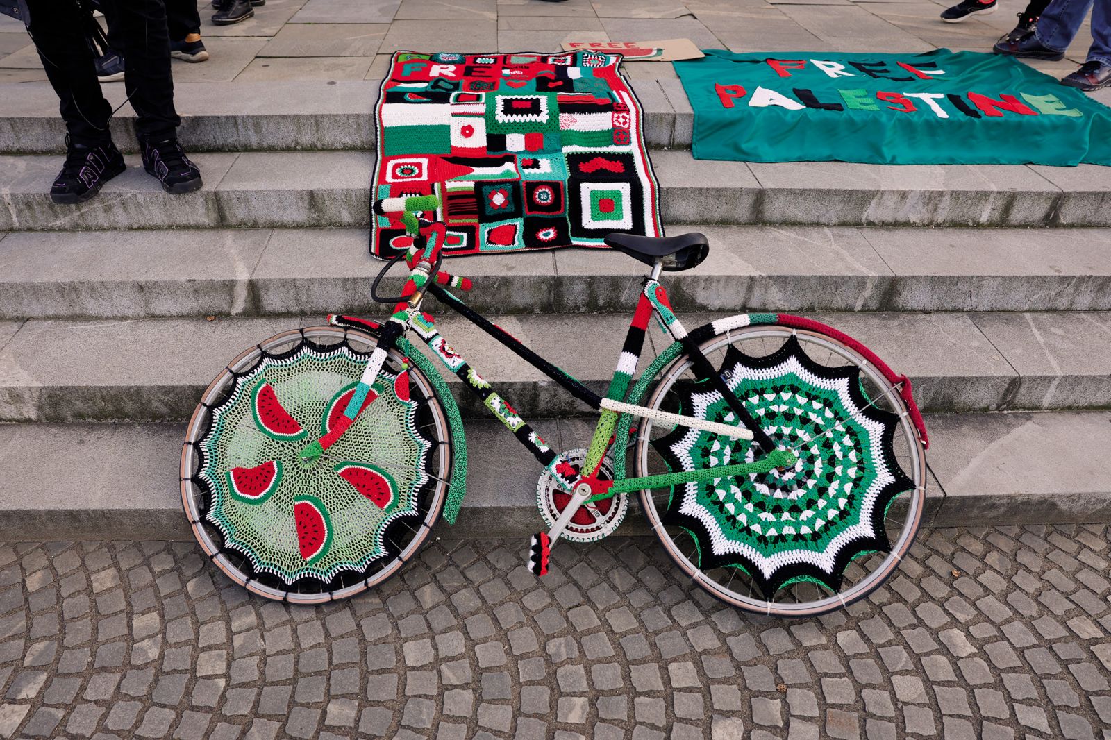 Protest za Palestino skupine KvaKvačkaš | Borut Krajnc