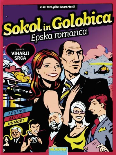 Naslovnica stripa Sokol in golobica iz leta 2008