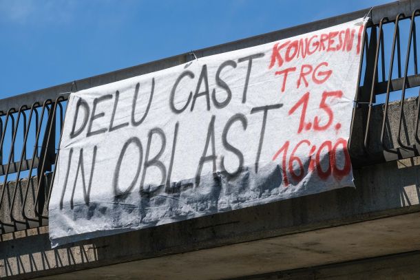 Eden od pozivov k udeležbi protestnega shoda ob prazniku dela