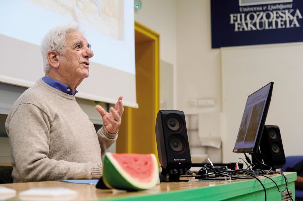 Salim Tamari predstavi Nebi Rubin in razstava Tu ostanemo, teden Svobodna Palestina, FF, LJ 