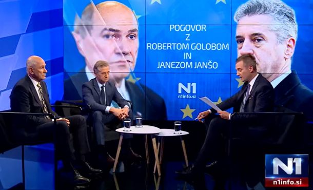 Janša in Golob v soočenju na N1