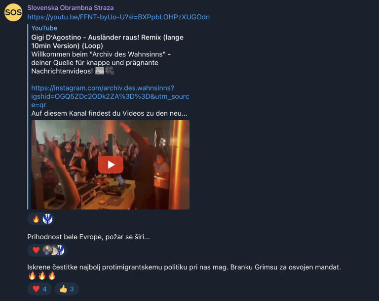 Slovenska obrambna straža čestita svojemu favoritu Branku Grimsu