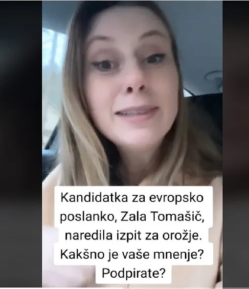 Oborožena Zala med samopromocijo