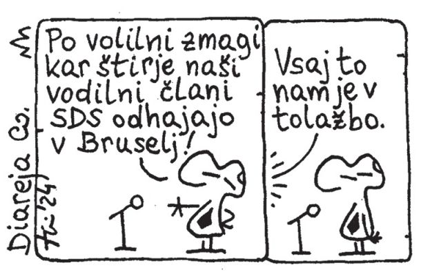 Tolažba, ker štirje člani SDS odhajajo v Bruselj