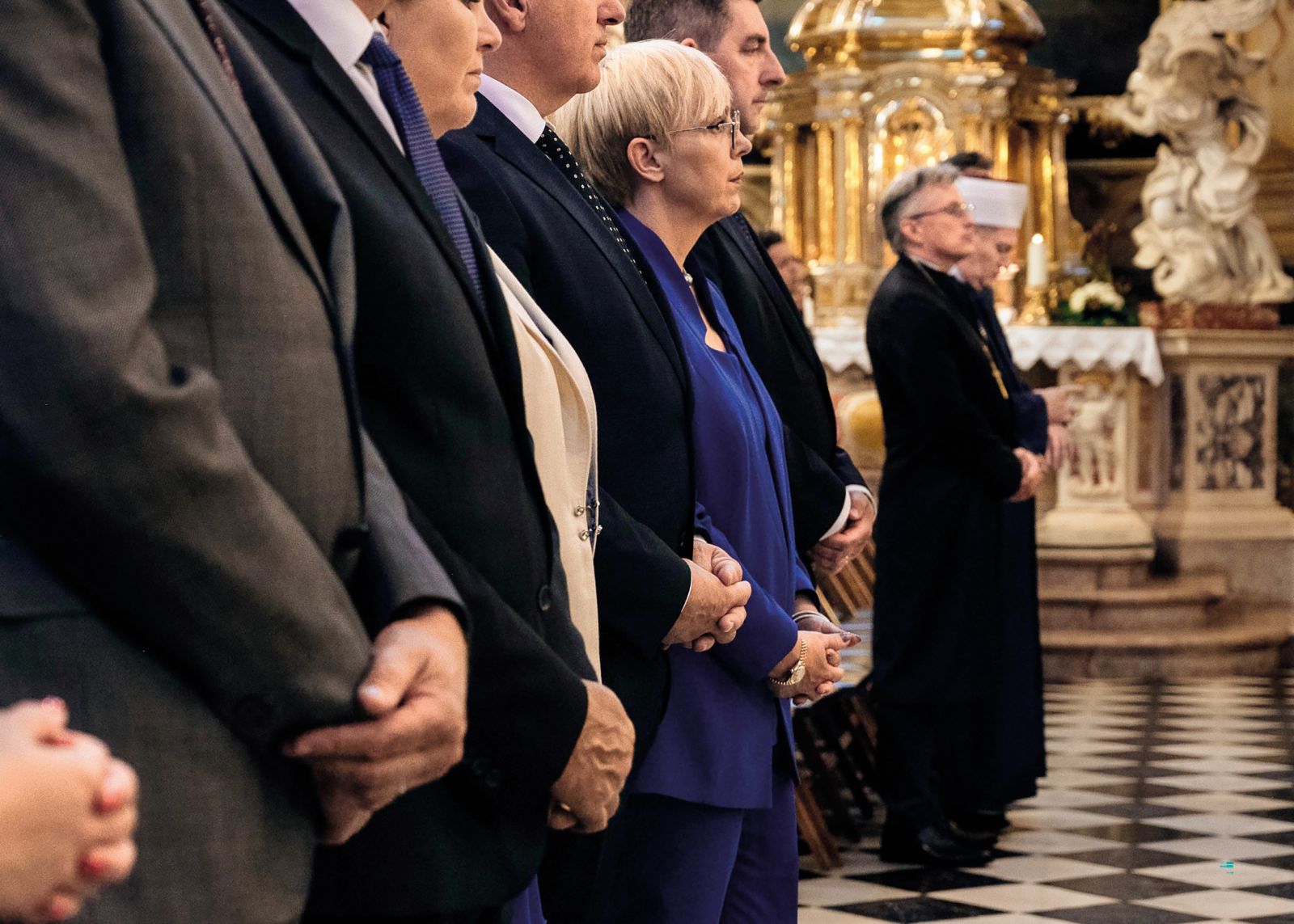 Predsednica republike pri maši za domovino v ljubljanski stolnici | Luka Hernet
