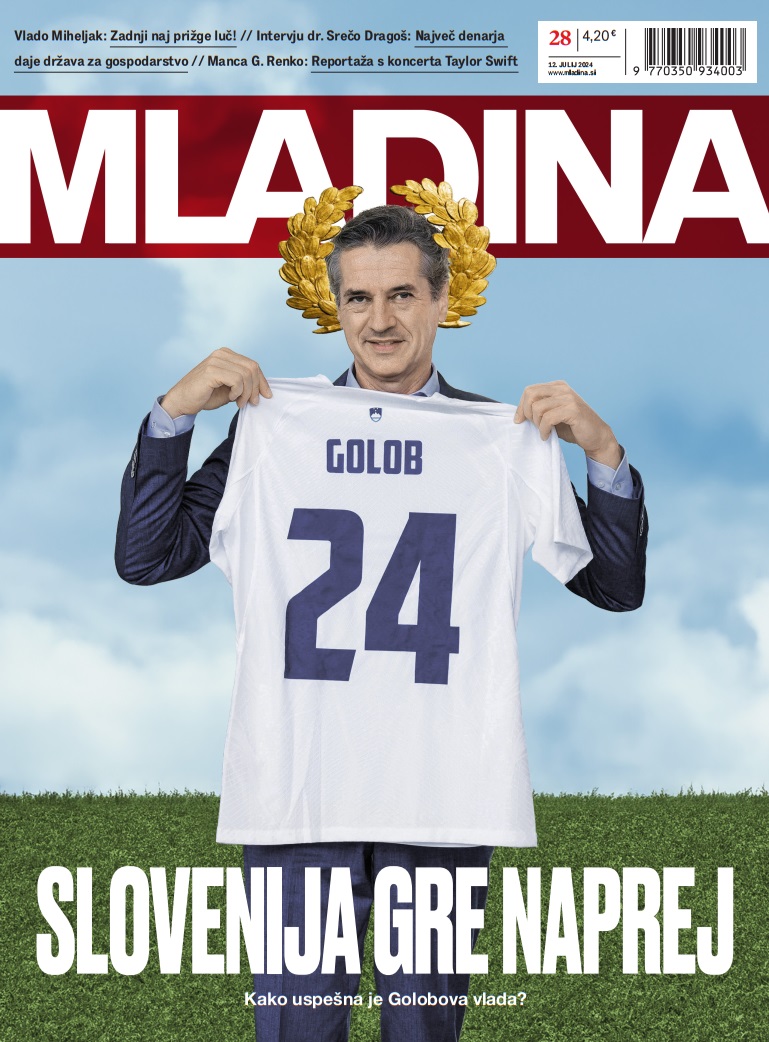 Naslovnica nove Mladine / SLOVENIJA GRE NAPREJ